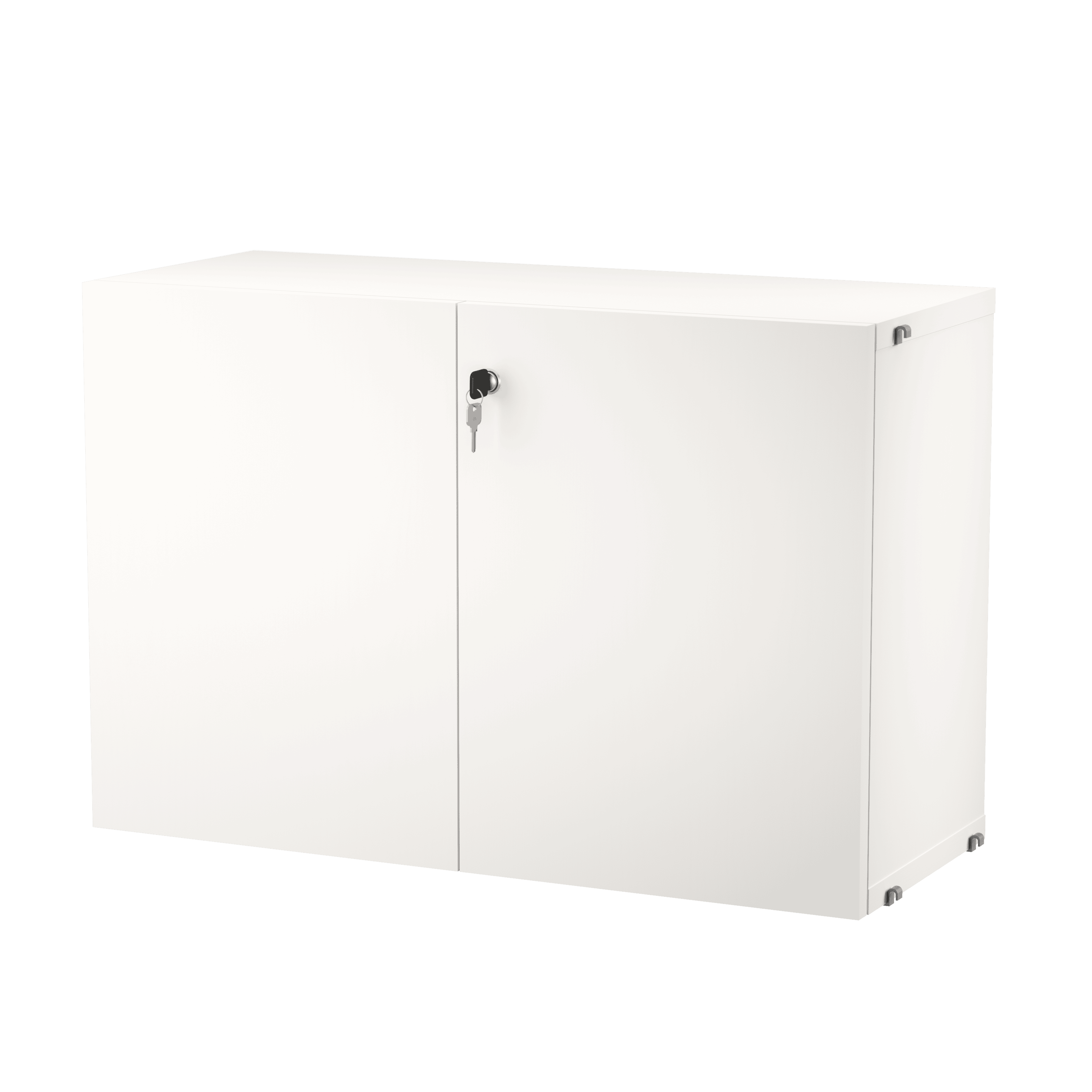 Cabinet with lock w78 x d32.2 x h52 cm White