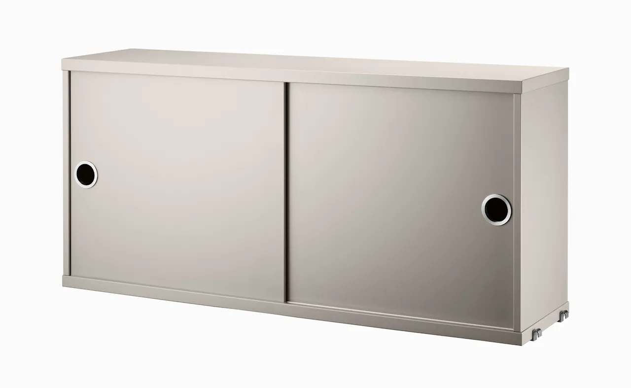 Product Image for String Skåp med skjutdörrar B78 x D20 x H37, Beige