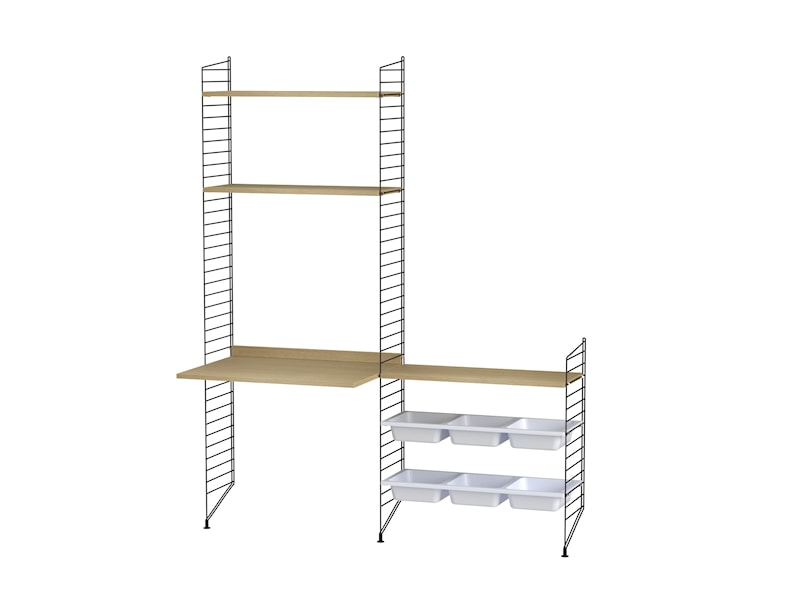 Kids room E Black/Oak