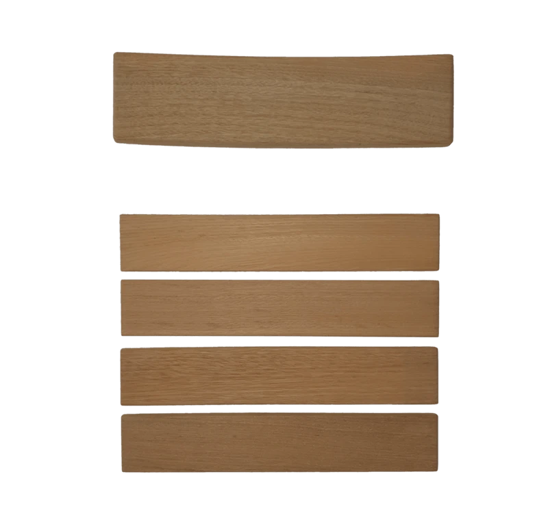 Restoration kit, Chair 1 - Untreated teak with including stainless screw set