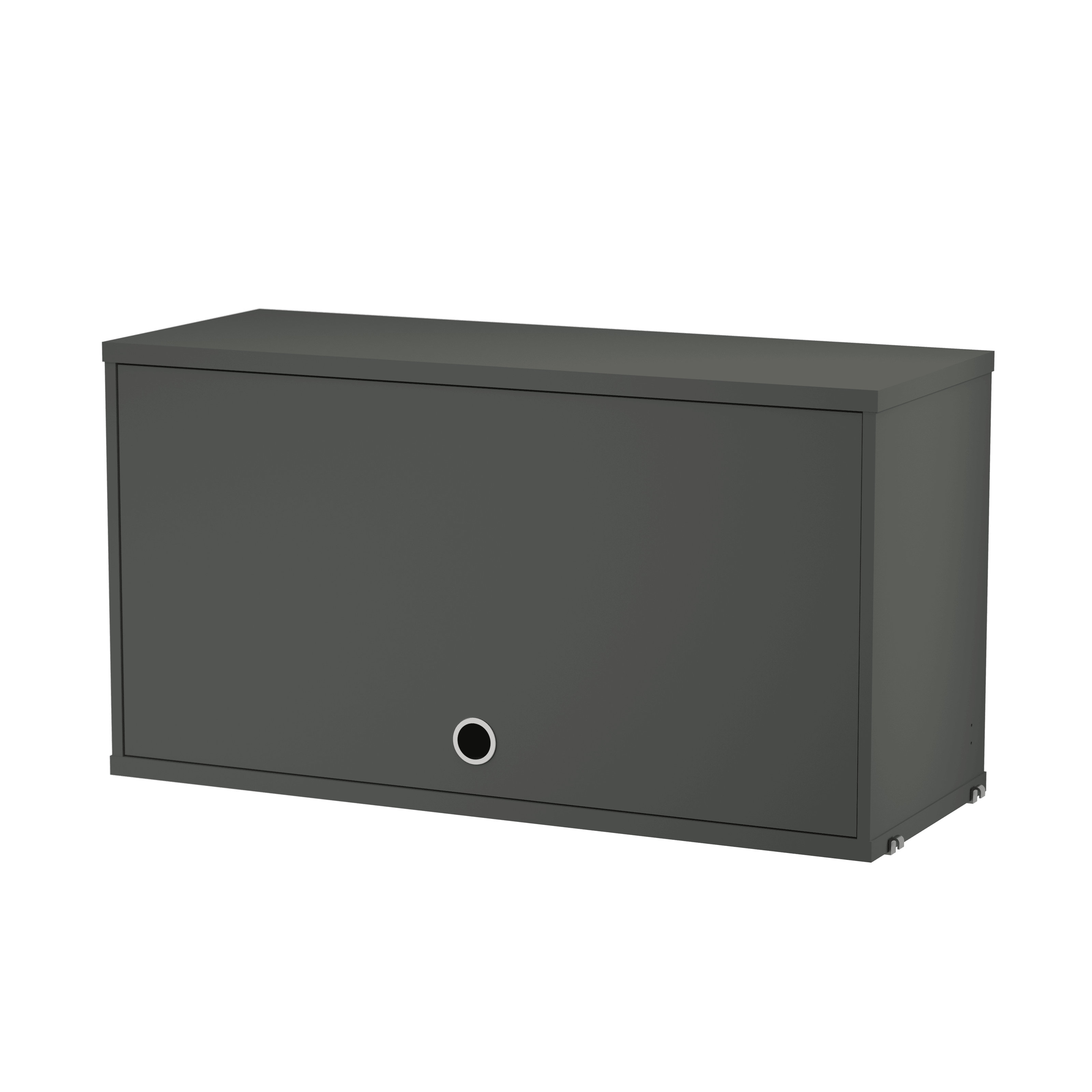Cabinet with flip door w78 x d30 x h42 cm Dark grey