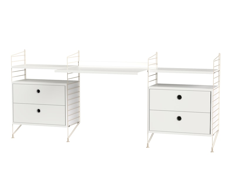 Workspace C Beige/White