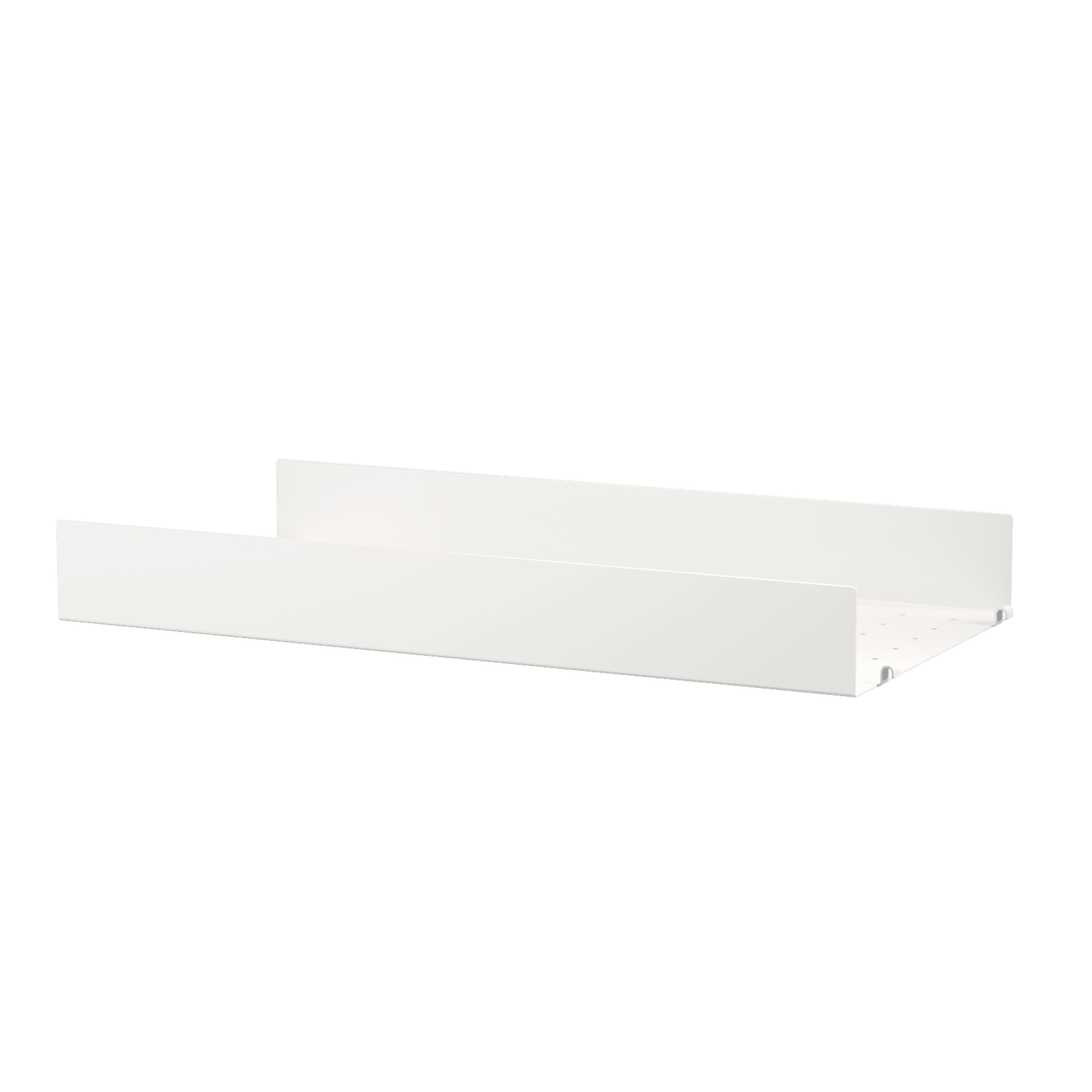 Metal shelves high w58 x d30 x h7 cm White