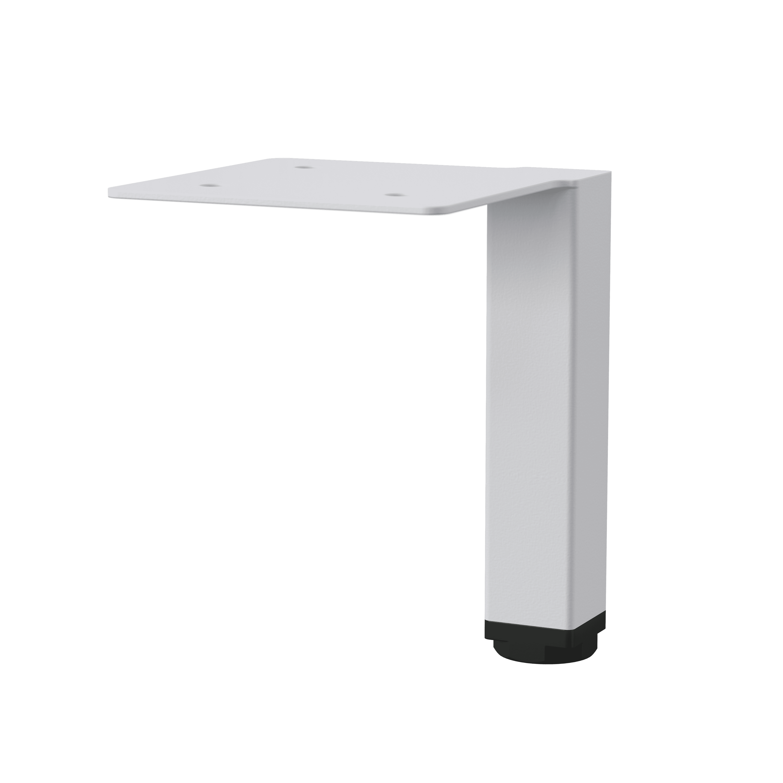 Leg with mounting plate Light grey RAL 7047