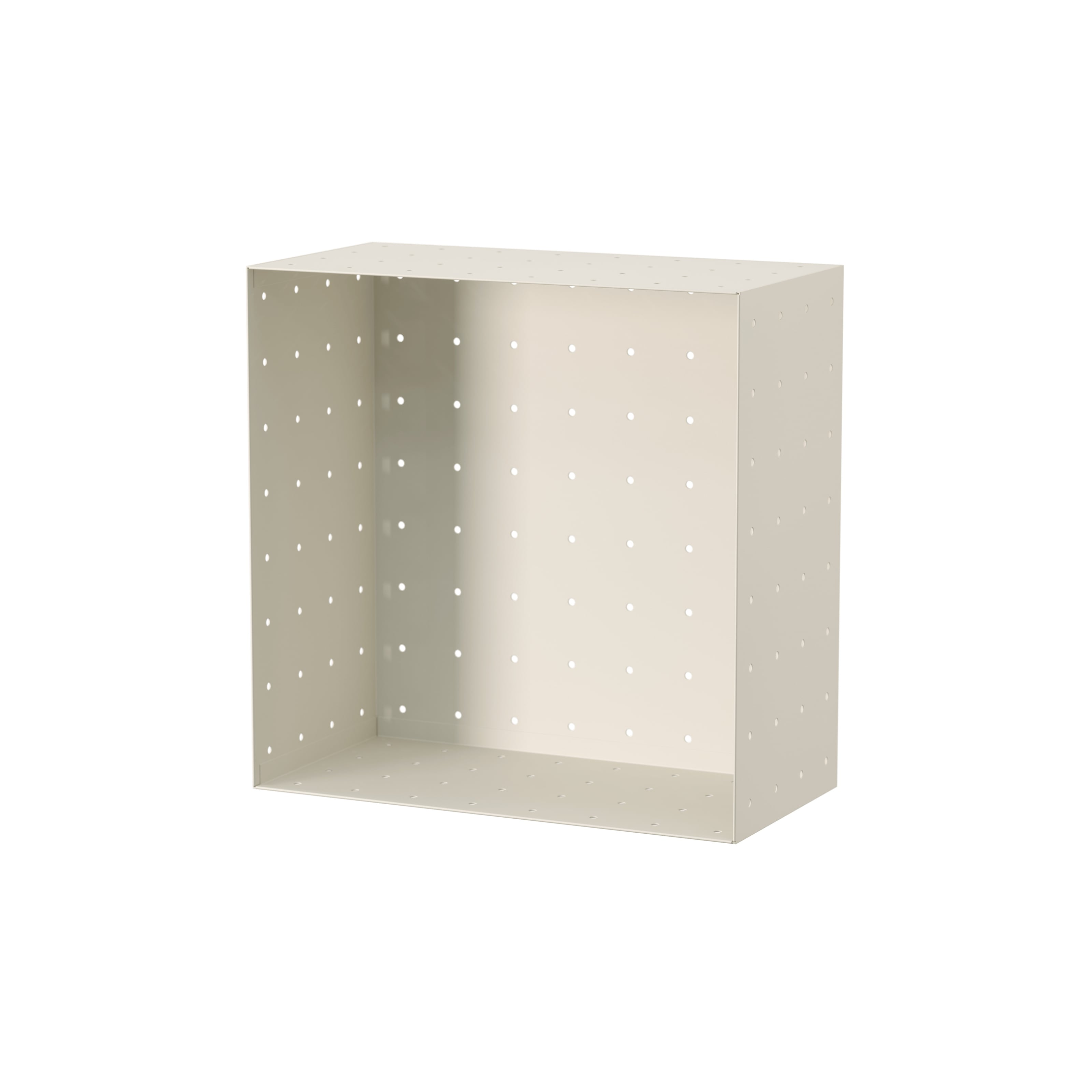 Tray w40 x d40 x h20 cm Oyster white RAL 1013