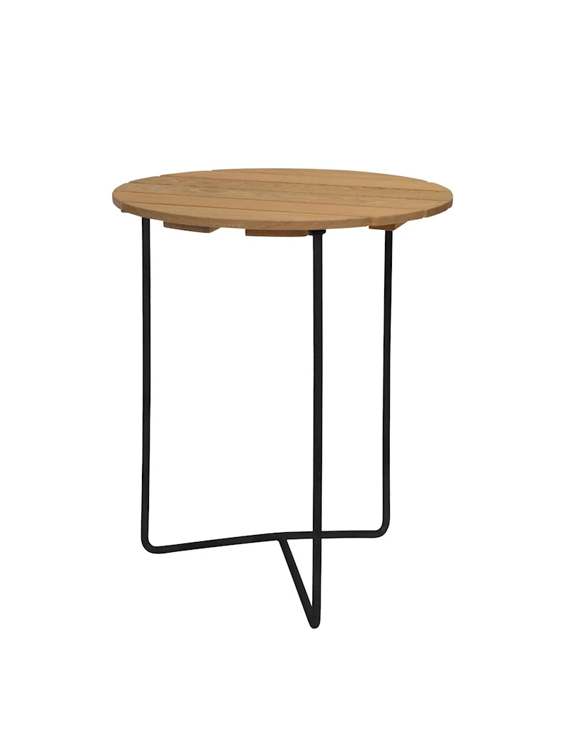 Bord 6B 60 - Oljad ek med svart stativ