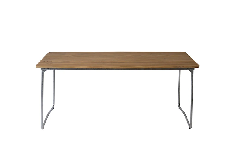 Table B31 170 - Untreated teak with hot galvanized base