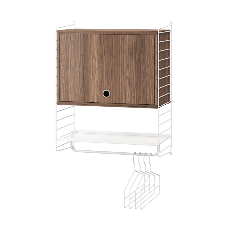 玄関ホール V ホワイト/ウォールナット