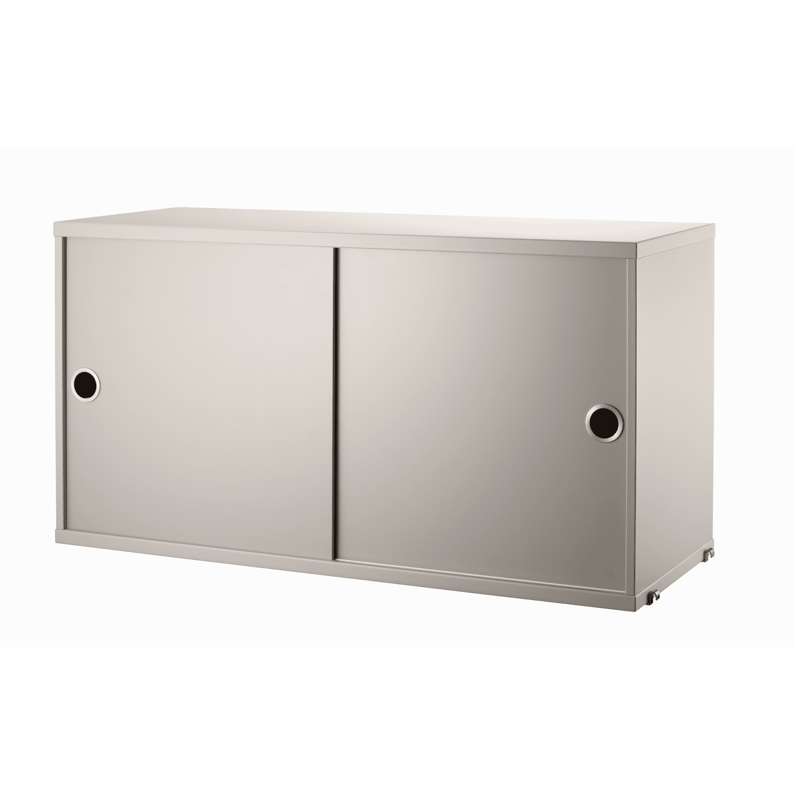 Cabinet with sliding doors w78 x d30 x h42 cm Beige