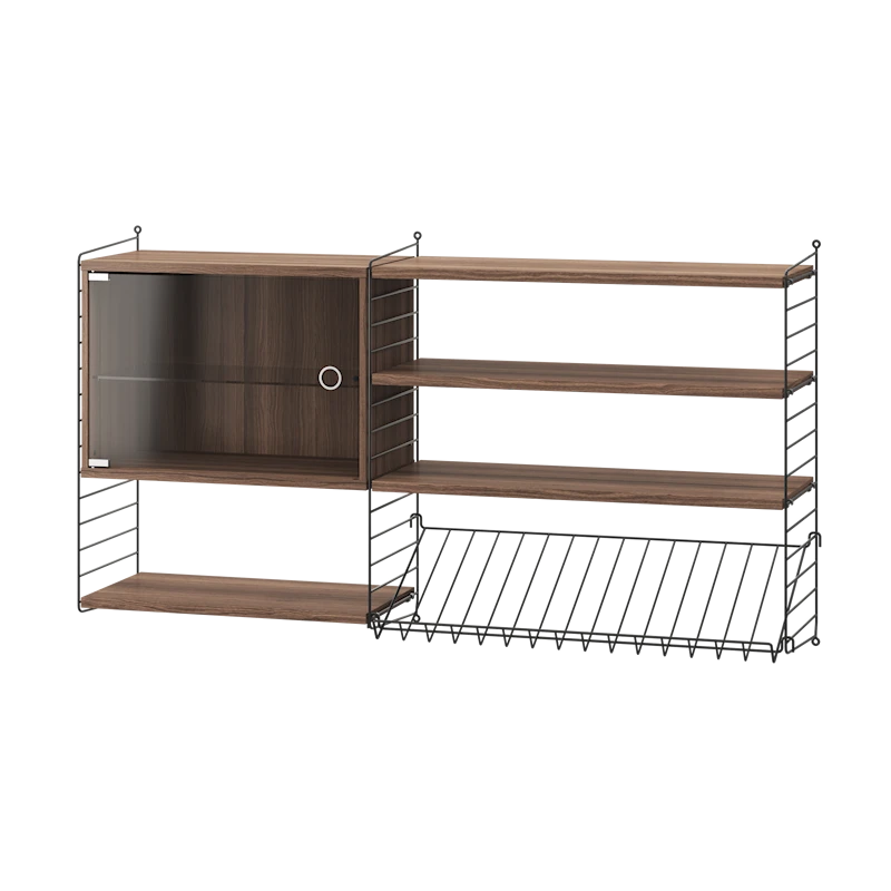 Living room S Black/Walnut