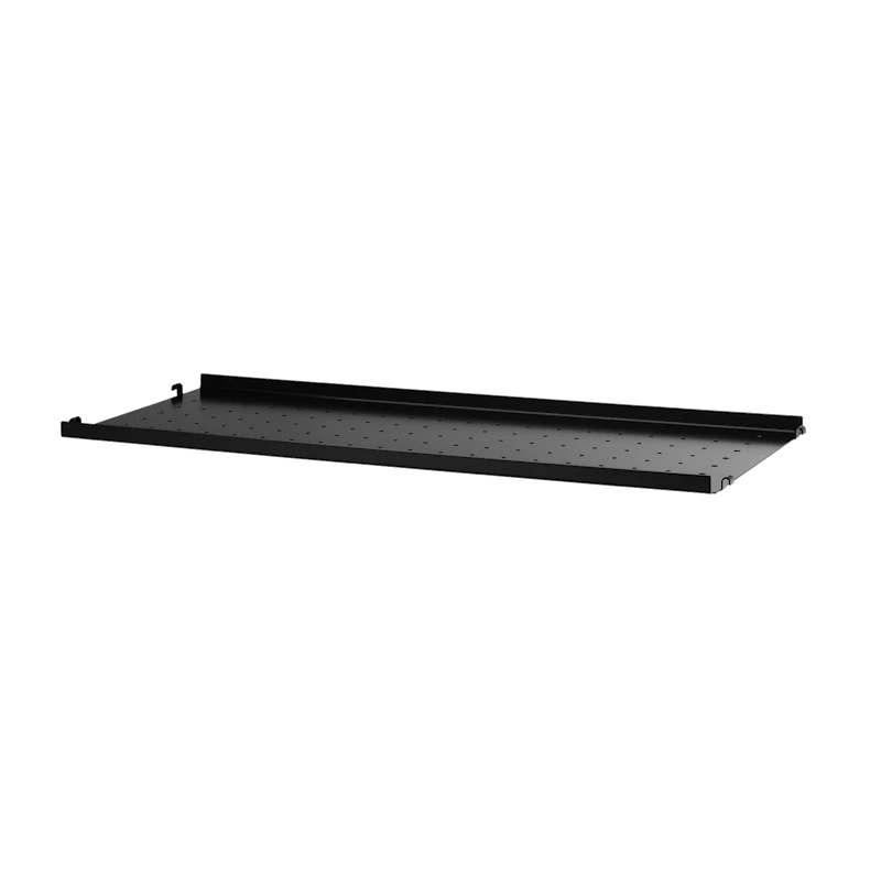 Metal shelf low edge