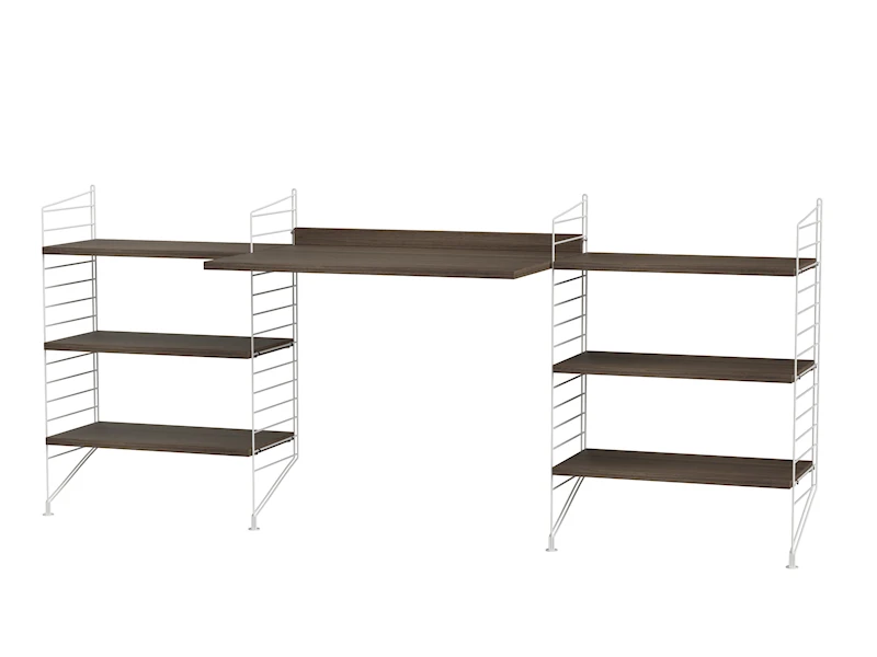 Workspace D White/Walnut