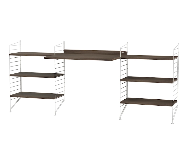 Workspace D White/Walnut