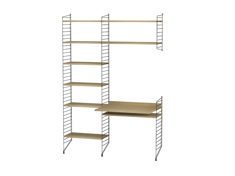 Espace de travail G Noir/Chêne