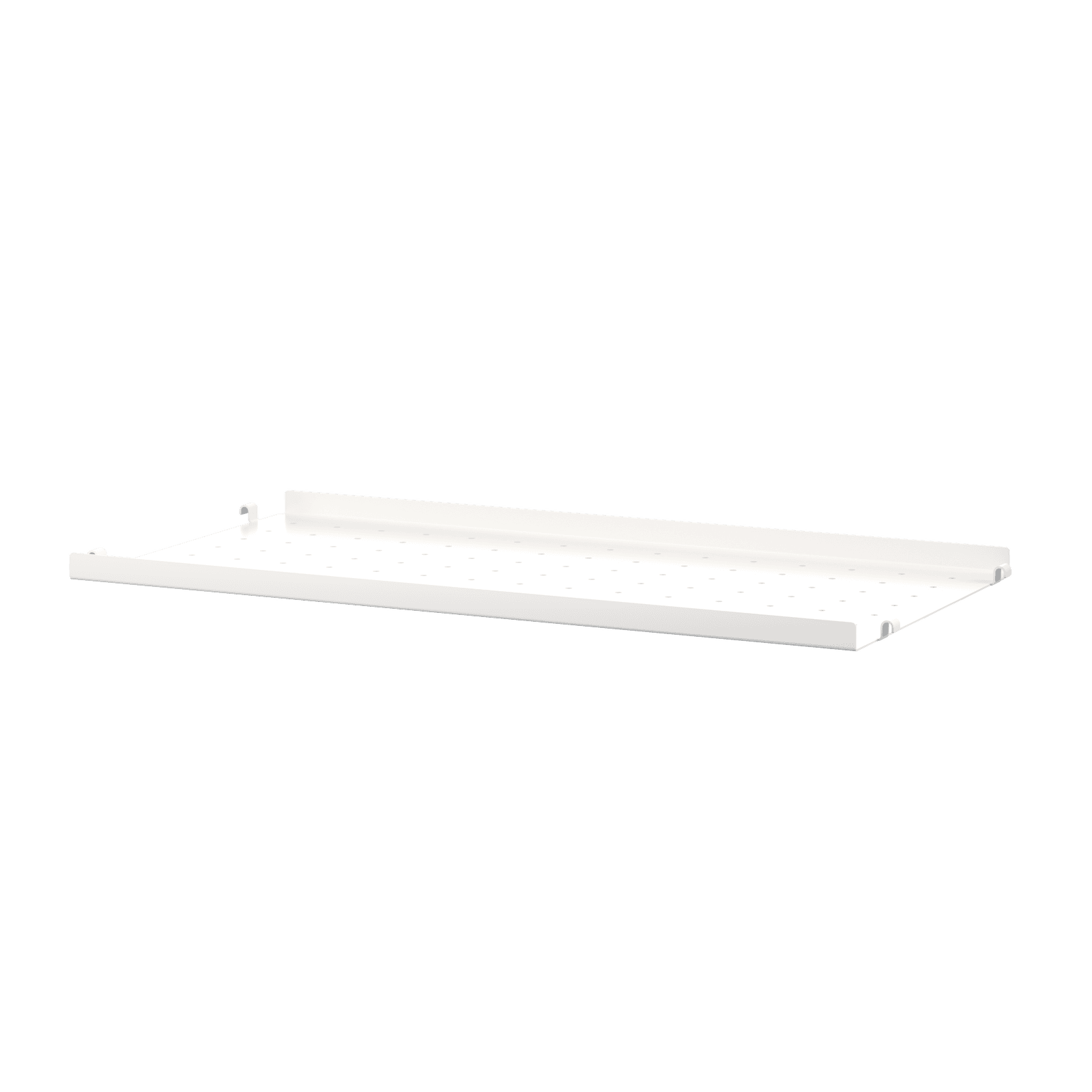 Metal shelves low w58 x d30 cm White