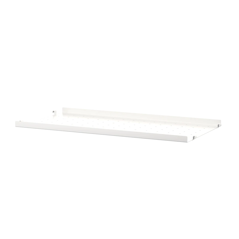 Metal shelf low edge