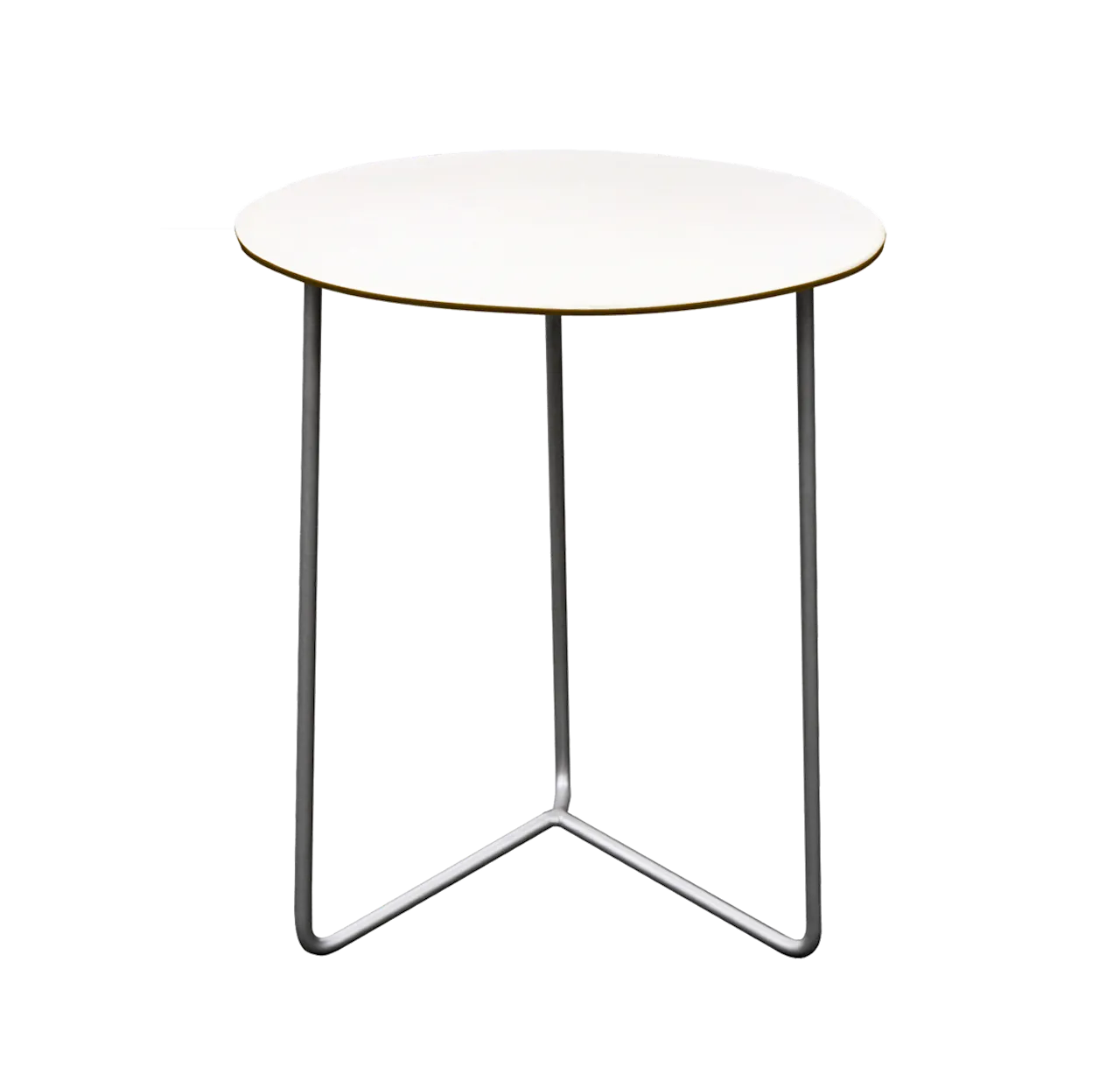 Bord High Tech 60 - Vit laminat med varmförzinkat stativ