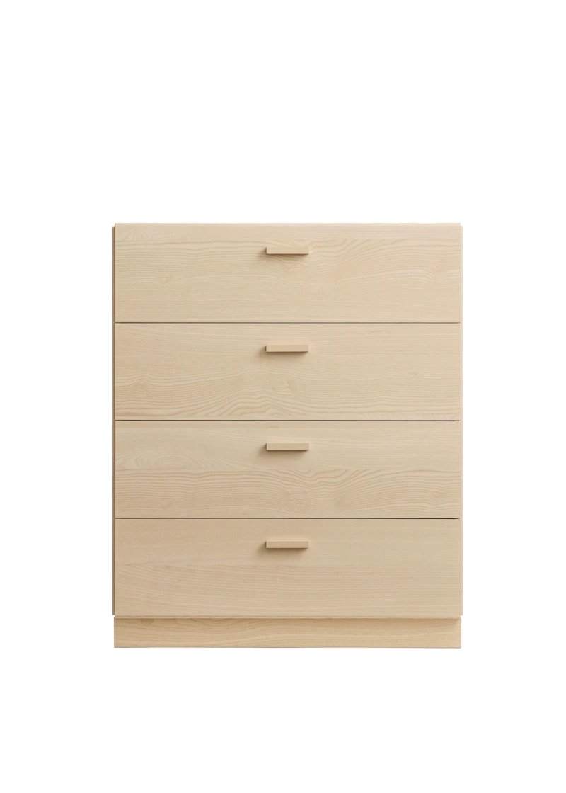Relief Chest of drawers, wide  Ash/Ash