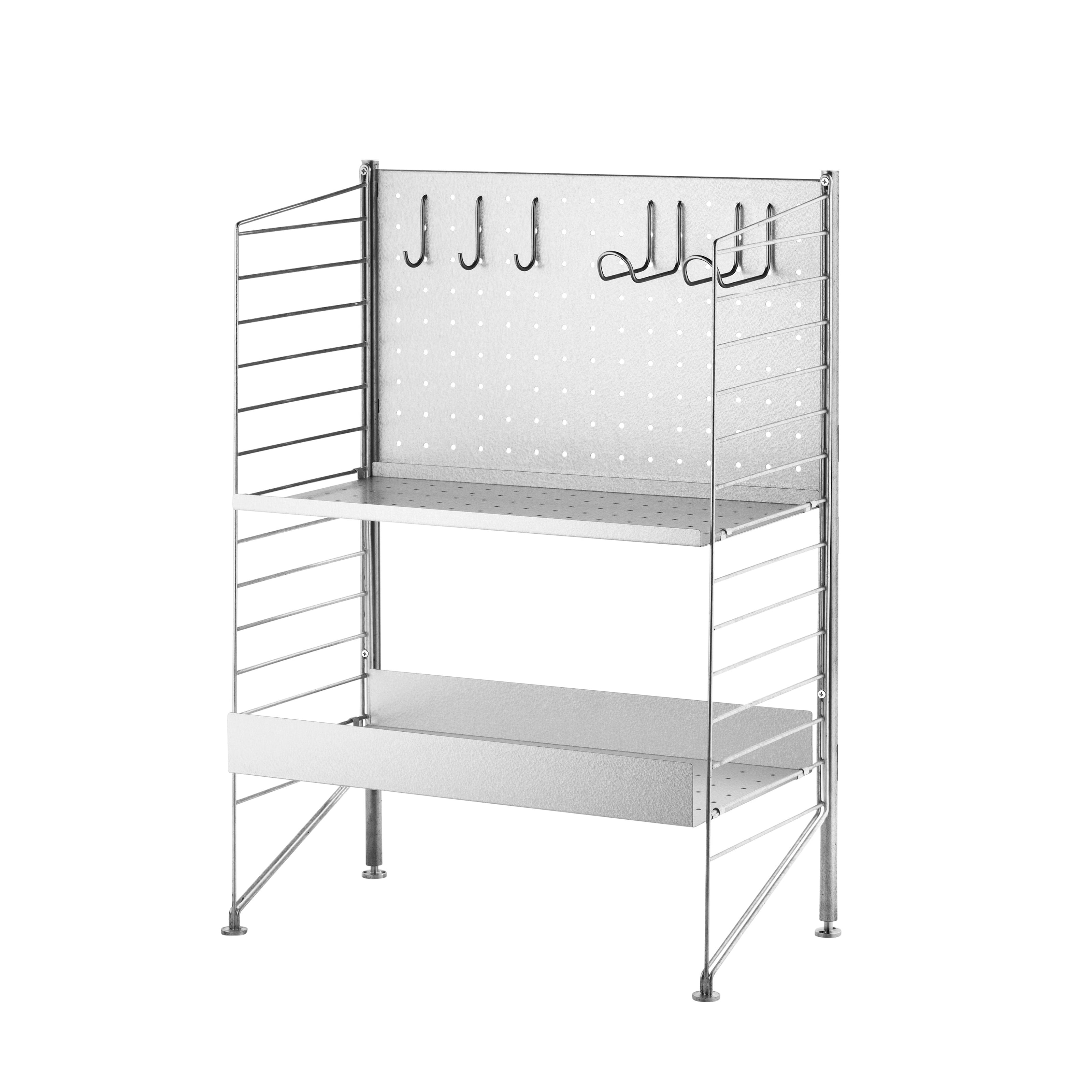 Free standing shelf – galvanized  Galvanized