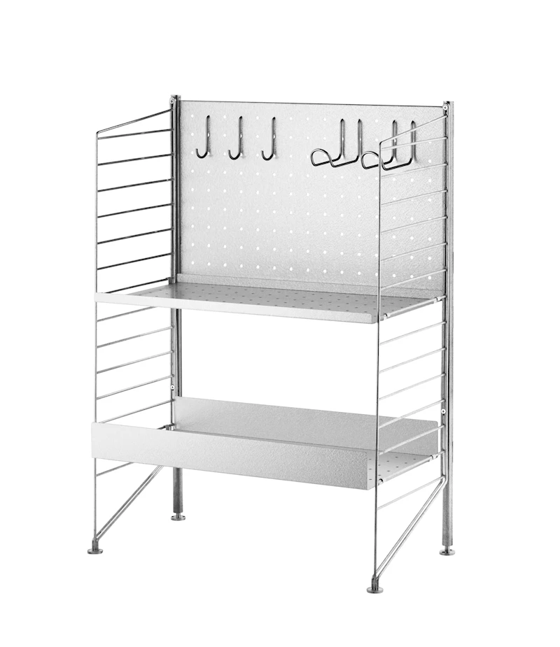 Free standing shelf – galvanized  Galvanized
